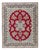 Hand-Knotted Oriental Rug in Red For Sale