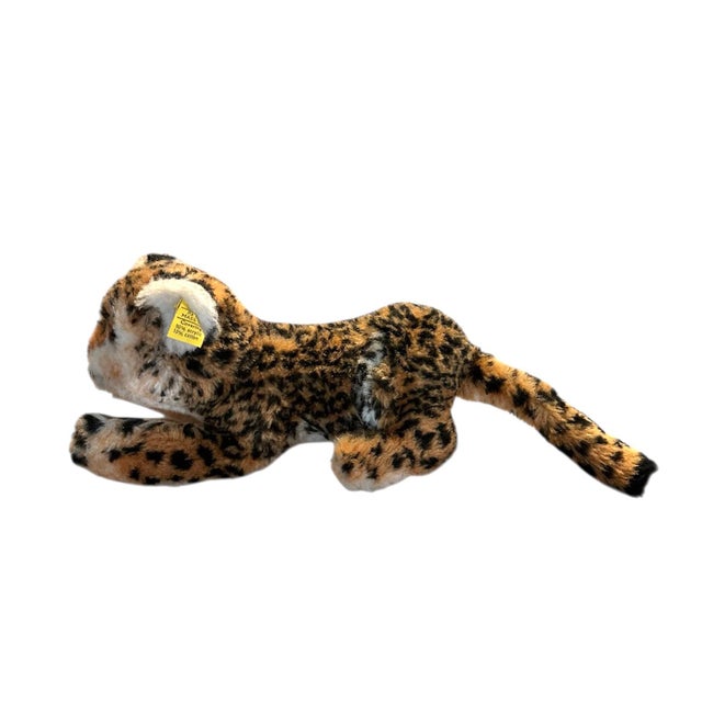 Mid-Century Modern Vintage Steiff Leopard With Tag & Button For Sale - Image 3 of 8