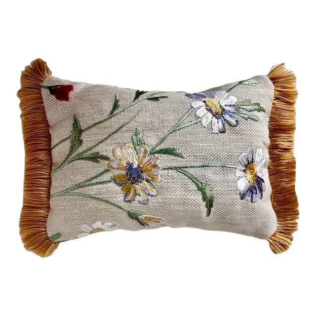 Lavender Scented Accent Pillow in Nina Campbell and Scalamandre Textiles For Sale