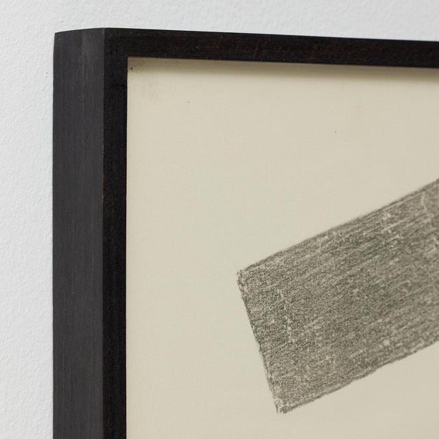 Black Vastian, Black and White Suprematist Composition, Lithograph, Framed For Sale - Image 8 of 15