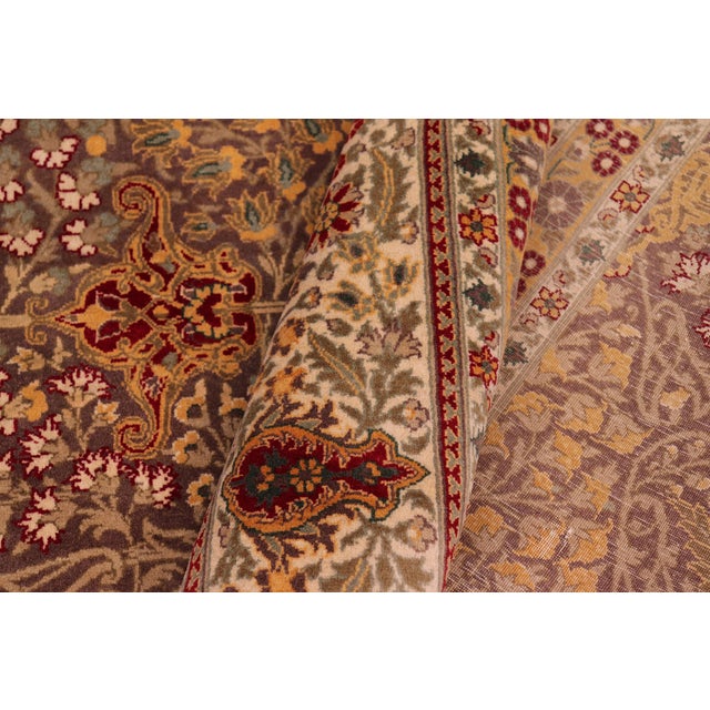 Textile Beautiful 1990's Pak-Persian Brown/Ivory Wool Rug - 9'1'' X 12'0'' For Sale - Image 7 of 9