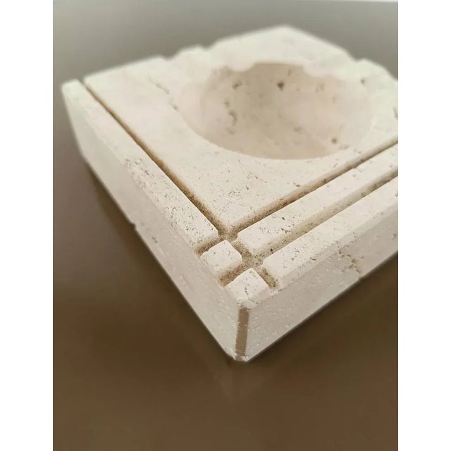 Mid-Century Travertine Ashtray in the style of Fratelli Mannelli, Italy, 1970s For Sale - Image 9 of 11