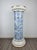 Blue Vintage Blue and White Porcelain Column Stand with Gold Trim, 1960s For Sale - Image 8 of 10