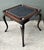 Late 20th Century Vintage Queen Anne Leather Top Game Table For Sale - Image 5 of 12