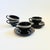 Mid 20th Century Mid Century Modern Brown Drip Glaze Mugs and Saucers - Set of 4 For Sale - Image 4 of 11