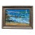 1970 Oil of a Single Sailboat Sailing Ship at Odessa, Framed For Sale