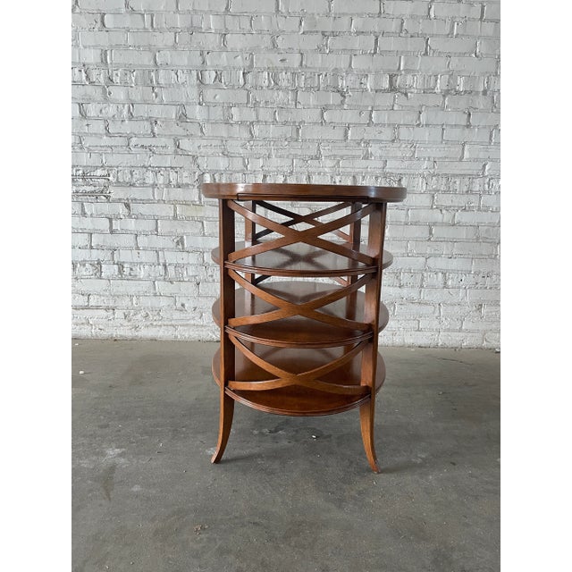 Early 21st Century Dessin Fournir Traversa Oval Tiered Side Table by Erika Brunson For Sale - Image 5 of 9