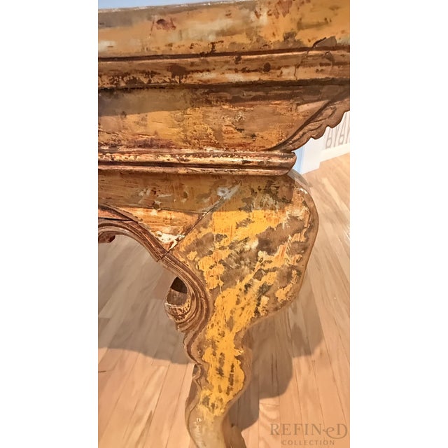Mid-20th Century Chinese Altar Console Table With Distressed Lacquer Patina For Sale - Image 14 of 14
