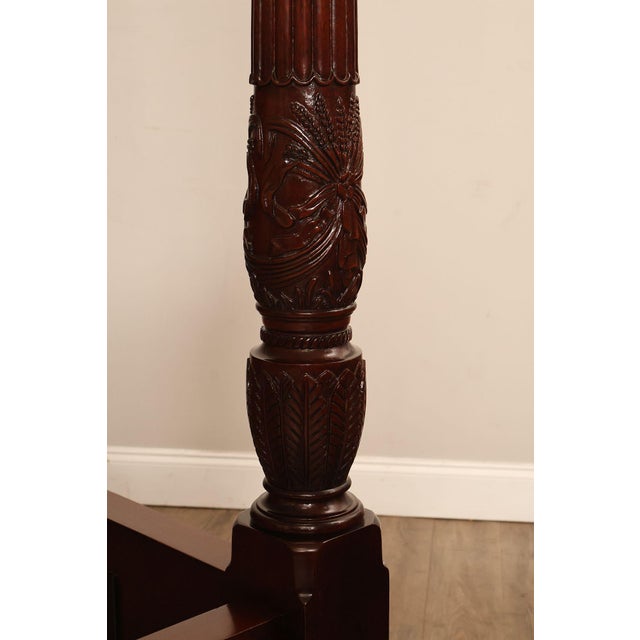 Wood Councill King Size Mahogany Poster Bed Frame For Sale - Image 7 of 18