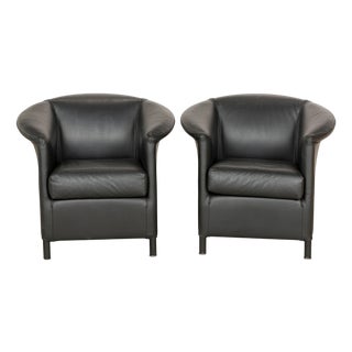 Set of Aura Leather Chairs by Paolo Piva for Wittmann For Sale