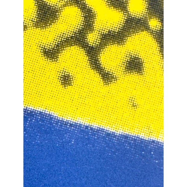 Original Pop Art Cow Yellow/Blue Poster after Andy Warhol, 1992 For Sale - Image 4 of 10