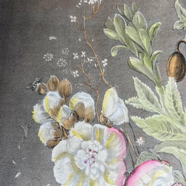 Paper Unframed Chromolithograph Print of a Bouquet of Flowers by Joseph Nigg For Sale - Image 7 of 8