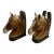 Vintage MCM Horse Ceramic Horse HeadBookends-pair For Sale