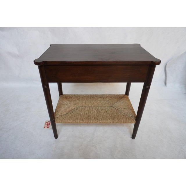 Miramar End Table With Drawer and Rush Shelf From Rooms & Gardens For Sale - Image 11 of 18