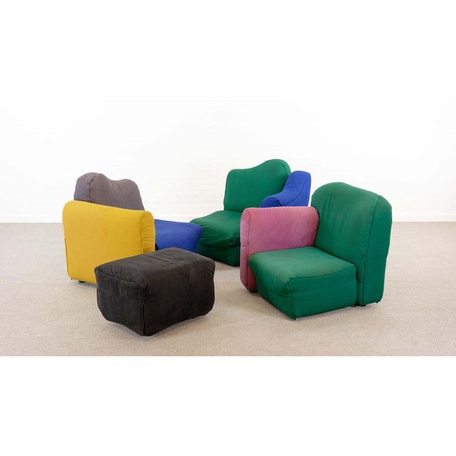 Modulars Cannaregio Sofa by Gaetano Pesce for Cassina, 1986, Set of 4 For Sale - Image 6 of 18