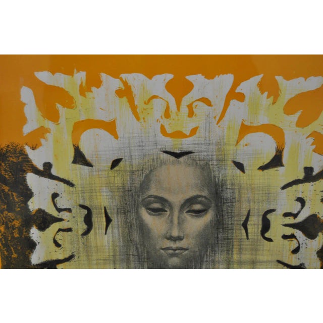 Paper Jean-PIerre Alaux Original Lithograph C.1970 For Sale - Image 7 of 9