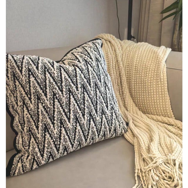 Modern Geometric Cushion——19 Inches For Sale - Image 9 of 12