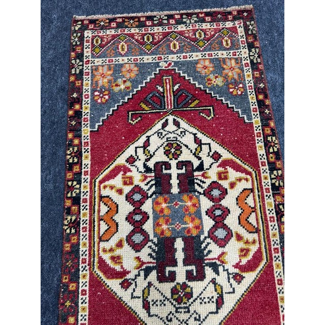 Turkish Yastik Rug 1'9" x 4'1" For Sale - Image 4 of 5
