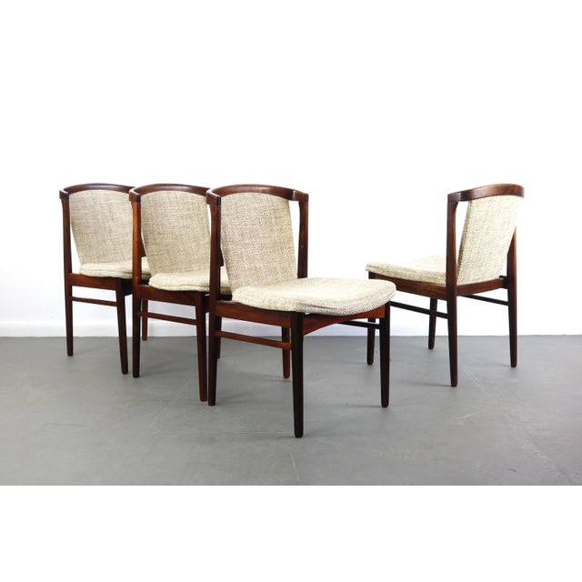 Rosewood Orum Mobler Dining Chairs in Original Tweed - Set of 4 For Sale - Image 10 of 10