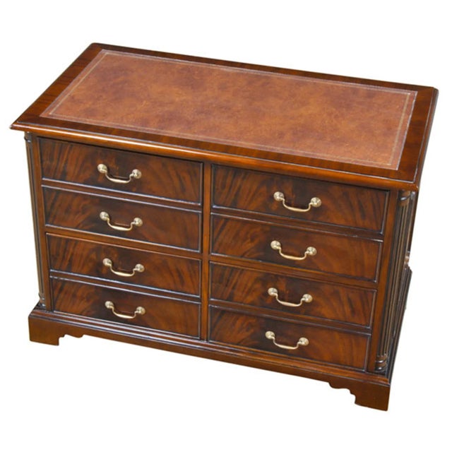 Brown Niagara Furniture Mahogany Four Drawer File For Sale - Image 8 of 8