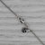 2010s 0.44ctw Diamond Heart Pendant Necklace 14k White Gold 20" Adjustable Wheat Chain For Sale - Image 5 of 6