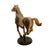 Mid 20th Century Vintage Hand-Carved Painted Horse Figurine on Stand – Western Folk Art Decor For Sale - Image 5 of 6