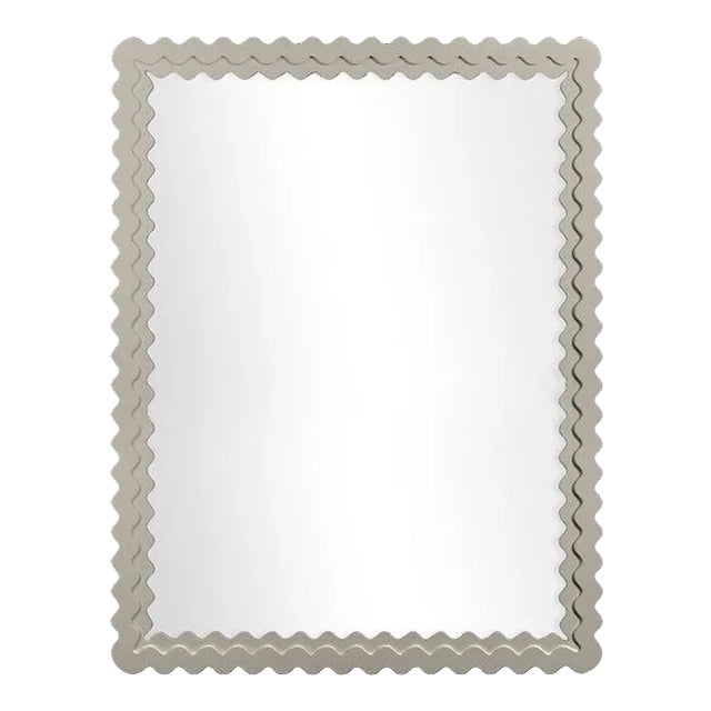 Fleur Home Carnival Chaos Rectangle Mirror in Useful Gray, 30x40 For Sale