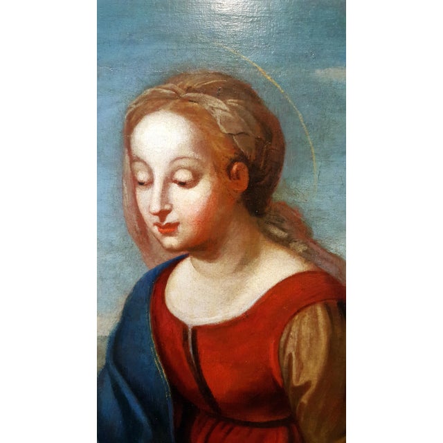 Madonna with Child -17th century Italian Old Master oil painting. 17th century Old Master Italian school unsigned, oil...