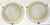 Flat Vintage Ceiling Lamps with Matte White Marbled Relief Glass Shades, 2000s, Set of 2 For Sale - Image 6 of 8