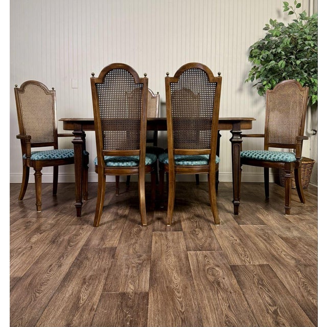 Vintage Italian Provincial Thomasville Cellini Dining Set For Sale In Salt Lake City - Image 6 of 18