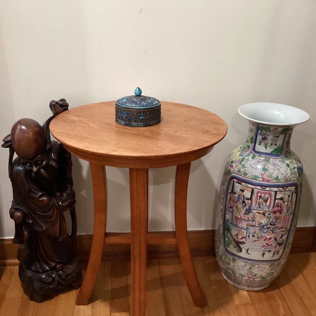 Vintage Chinese Silver on Cooper Multicolored Enameled Asian Motifs Box China For Sale - Image 12 of 12