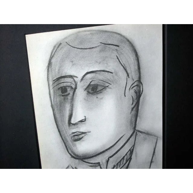 Original Henri Matisse Lithograph. 1944. Size : 25x32,cm. Frame Size: 19 3/4 x 23in. Titled Portrait d'Appolinaire....