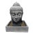 Cast Faux Stone Buddha Head Fountain For Sale