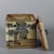 Vintage Chinese Blue and White Square Porcelain Lidded Box, Hand Painted Scholar Scene Storage Jar For Sale In New York - Image 6 of 7