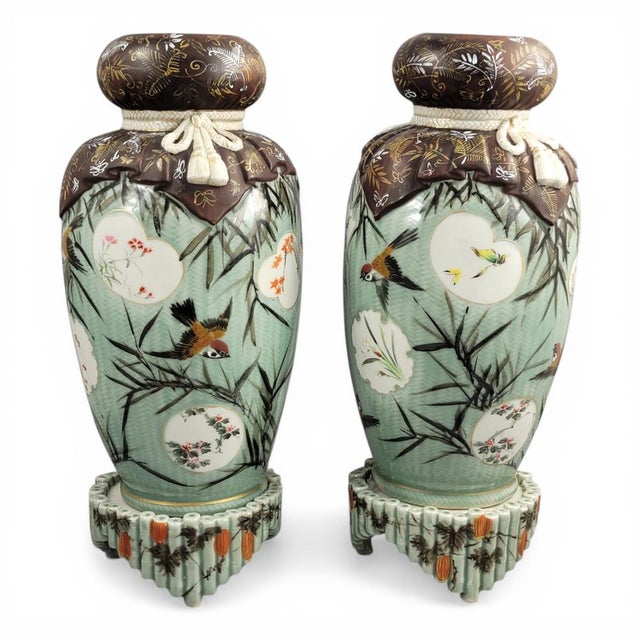 Porcelain Vases by Kato Sanhei, Set of 2 For Sale - Image 13 of 13