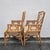 Late 20th Century Lexington Chinese Chippendale Faux Bamboo Rattan Dining Arm Chairs, Set of 4 For Sale - Image 11 of 15