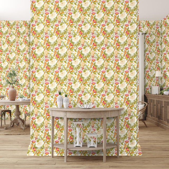 The Poppy Floral wallpaper inspired by William Morris is a captivating design that showcases the artist's love for nature...