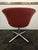 Steelcase Coalesse Bob Swivel Guest Chair in Red Leather For Sale - Image 4 of 8