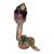 Vintage Dino Rosin Calcedony Cobra Blown Glass Murano Sculpture For Sale