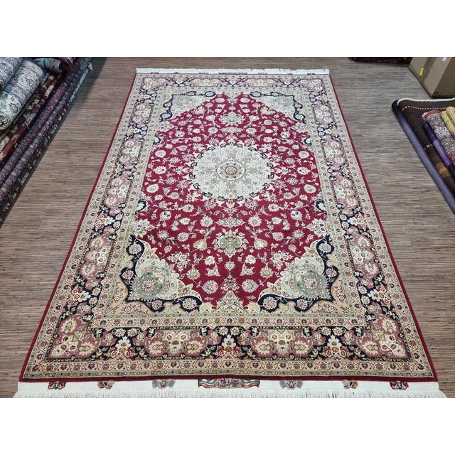 Middle Eastern Tabriz Rug For Sale - Image 11 of 11