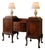 1940s Chippendale Mahogany Sideboard Buffet With Claw Feet, Brass For Sale