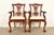 Baker Furniture Style Chippendale Carved Mahogany Armchairs, Pair For Sale - Image 16 of 16