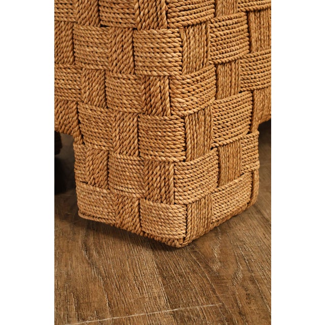 Wood Lane Furniture Woven Rope Bench For Sale - Image 7 of 18
