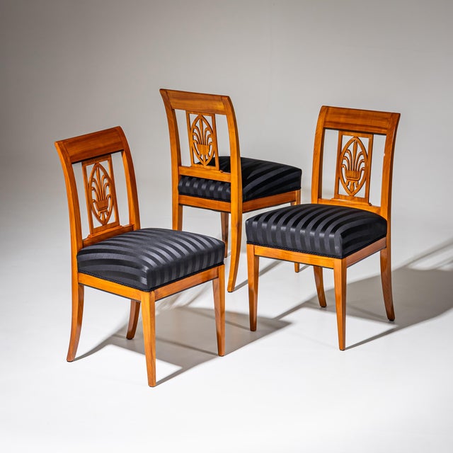 19th Century Biedermeier Dining Chairs, Set of 6 For Sale - Image 4 of 8