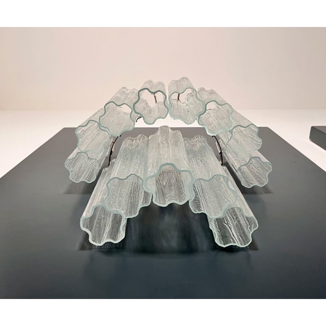 Vintage Murano Glass Tube Wall Sconces, 1990s, Set of 2 For Sale - Image 9 of 17