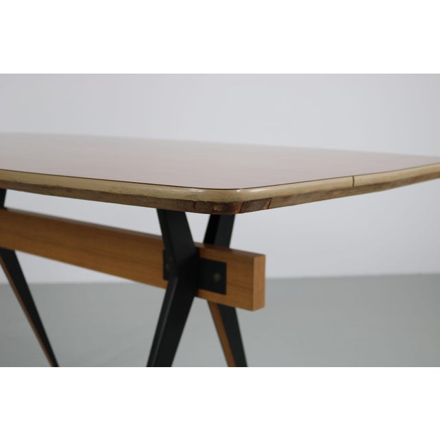 Italian Dining Table and Chairs by Carlo Ratti for Industria Legni Curvati, 1950s, Set of 7 For Sale - Image 10 of 18