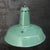 Industrial Vintage French Industrial Pendant Lights in Green Enamel For Sale - Image 3 of 5