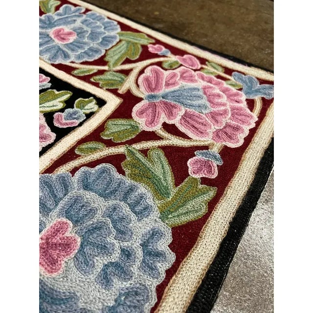 2010s Handwoven Chainstitch Style Rug 4'8" X 7'2" For Sale In Dallas - Image 6 of 10