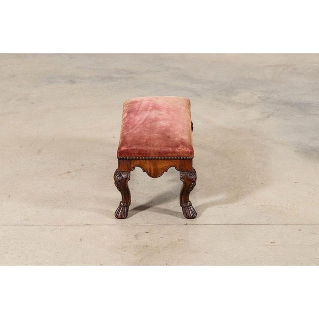 19th Century Queen Anne English Walnut Stool, 1870 For Sale - Image 11 of 15