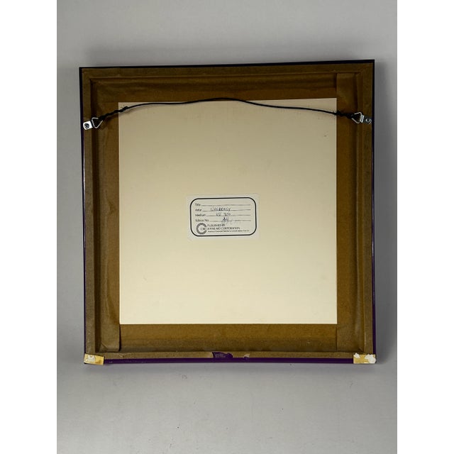 Modern Late 20th Century Silkscreen Opp Art Lithograph Signed and Numbered by Victor Vasarely, Framed For Sale - Image 3 of 5